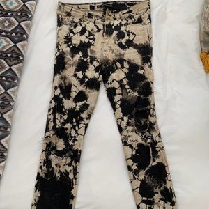 Bleach Dye Zara Size 6 Jeans